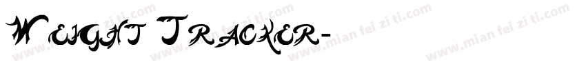 Weight Tracker字体转换